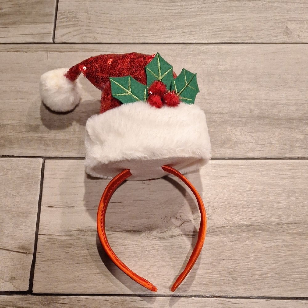 🦔Festive Red and White Santa Headband for Kids🐧